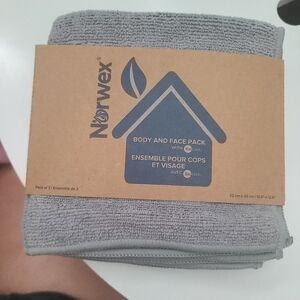 Norwex 3-Pack Body Cloths - Graphite